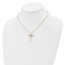 14K Polished Dragonfly w/2 in ext. Necklace - 16 in.