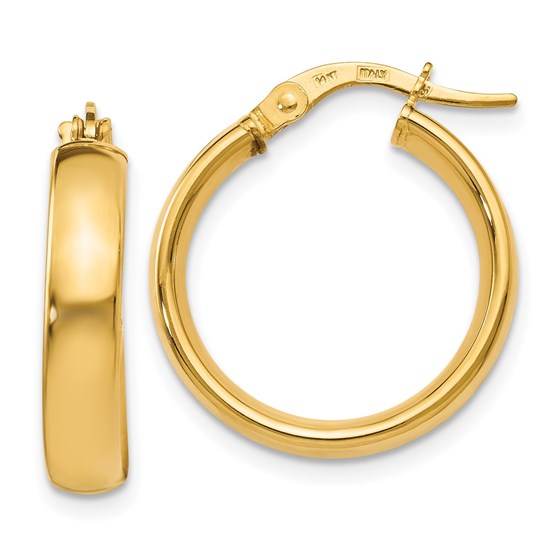 14K Polished Earrings - 20.5 mm 14K Polished Earrings - 20.5 mm