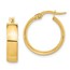 14K Polished Earrings - 20 mm