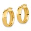 14K Polished Earrings - 20 mm