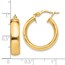 14K Polished Earrings - 20 mm