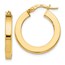 14K Polished Earrings - 22 mm