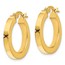 14K Polished Earrings - 22 mm