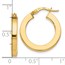 14K Polished Earrings - 22 mm