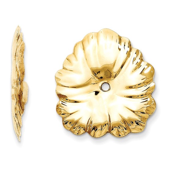 14k Polished Fancy Earring Jackets 14k Polished Fancy Earring Jackets
