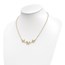 14K Polished Filigree 3-Butterfly Bar Necklace - 18 in.