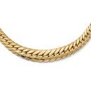 14K Polished Graduated Fancy Link Necklace - 18 in.