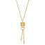 14K Polished Green Enamel Tiger Y-drop Necklace - 18.25 in.