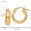 14K Polished Hoop Earrings - 17 mm