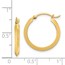 14K Polished Hoop Earrings - 19.5 mm