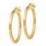 14K Polished Hoop Earrings - 23 mm