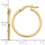 14K Polished Hoop Earrings - 23 mm