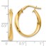 14K Polished Hoop Earrings - 24 mm