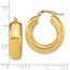14K Polished Hoop Earrings - 27.5 mm
