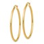 14K Polished Hoop Earrings - 40 mm