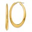 14K Polished Hoop Earrings - 54 mm