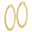 14K Polished Hoop Earrings - 55 mm