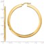 14K Polished Hoop Earrings - 55 mm