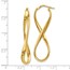 14K Polished Infinity Hoop Earrings - 46 mm
