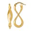 14K Polished L&R Eternity Hoop Earrings - 13.75 mm
