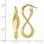 14K Polished L&R Eternity Hoop Earrings - 13.75 mm