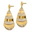 14K Polished Post Dangle Earrings - 38 mm