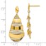 14K Polished Post Dangle Earrings - 38 mm