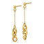 14K Polished Post Dangle Earrings - 41.7 mm