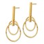 14K Polished Post Dangle Earrings - 45.7 mm