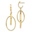 14K Polished Post Dangle Earrings - 45 mm