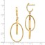 14K Polished Post Dangle Earrings - 45 mm
