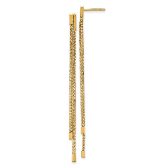 14K Polished Post Dangle Earrings - 69.3 mm 14K Polished Post Dangle Earrings - 69.3 mm