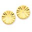 14k Polished Sunburst Earring Jackets