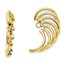 14k Polished Swirl Shaped Earring Jackets