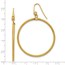 14K Polished & Textured Dangle Earrings - 62.25 mm