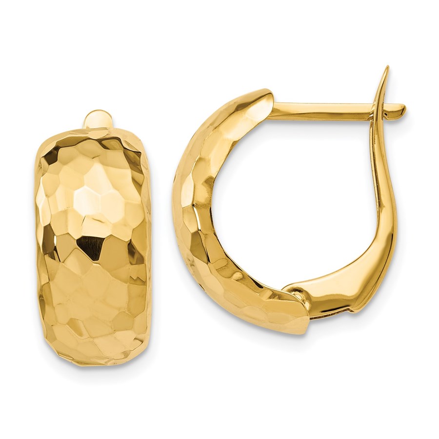 Polished hoop earrings Clearance