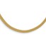 14K Polished Textured Mesh w/ .75in ext. Necklace - 18.5 in.