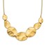 14K Polished Textured w/ 2in ext Necklace - 18.5 in.