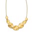 14K Polished Textured w/ 2in ext Necklace - 18.5 in.