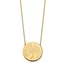 14K Polished Tree of Life Necklace - 18 in.