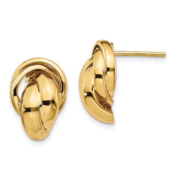 14K Polished Twisted Post Earrings - 16.33 mm 14K Polished Twisted Post Earrings - 16.33 mm