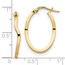 14K Polished Wavy Fancy Hoop Earrings - 23.67 mm