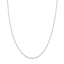 14k Rose Gold 1.0 mm Cable Chain Necklace - 20 in.