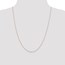 14k Rose Gold 1.0 mm Cable Chain Necklace - 24 in.