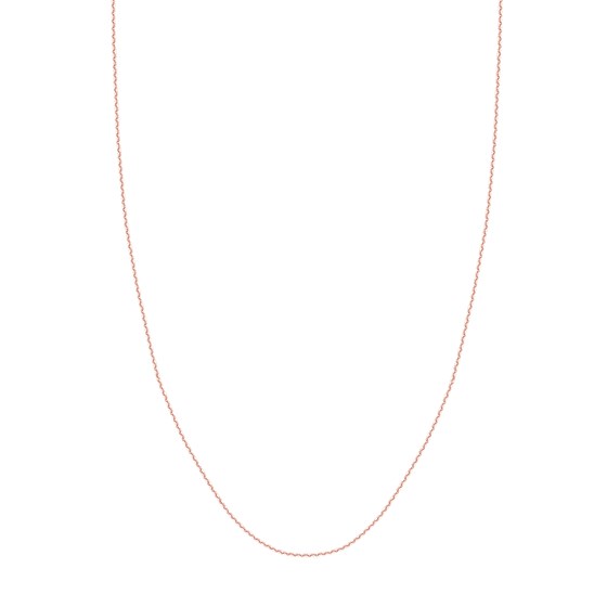 14K Rose Gold 1.05 mm Cable Chain w/ Lobster Clasp - 18 in. 14K Rose Gold 1.05 mm Cable Chain w/ Lobster Clasp - 18 in.