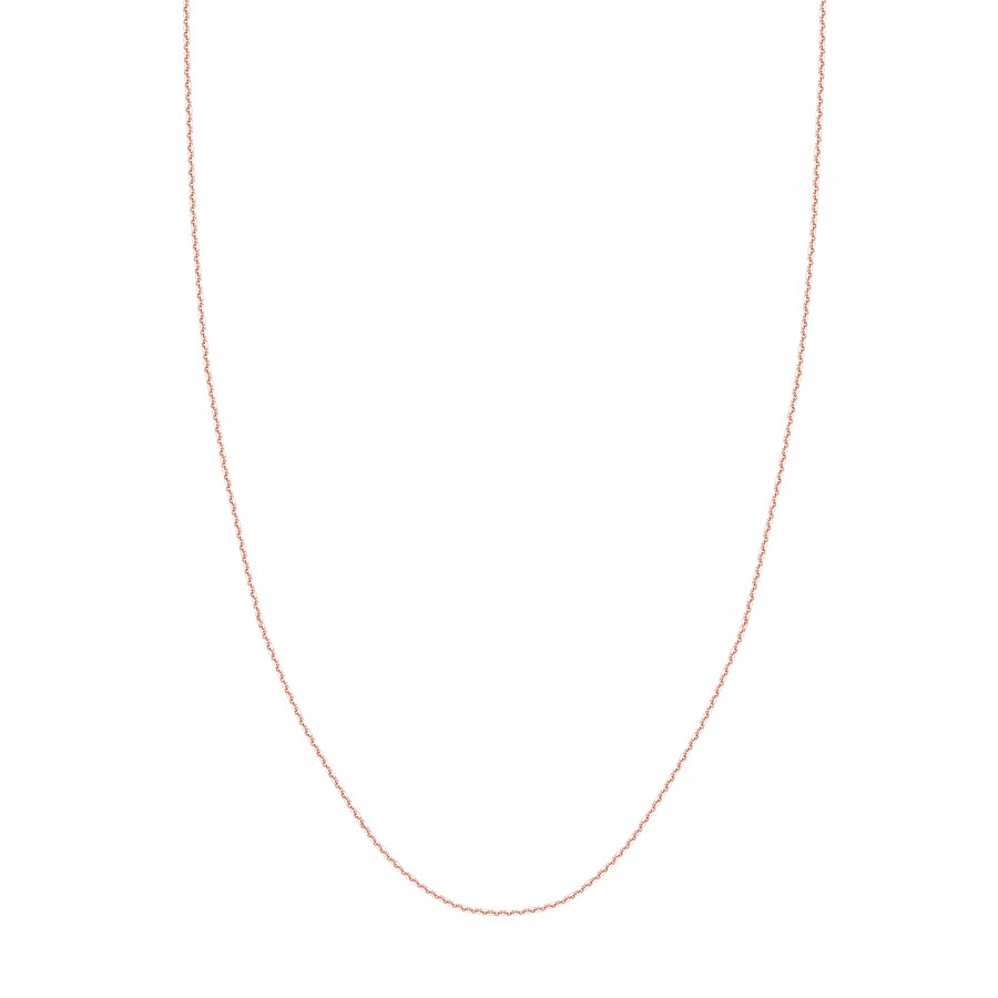 14K Rose Gold 1.05 mm Cable Chain w/ Lobster Clasp - 18 in.