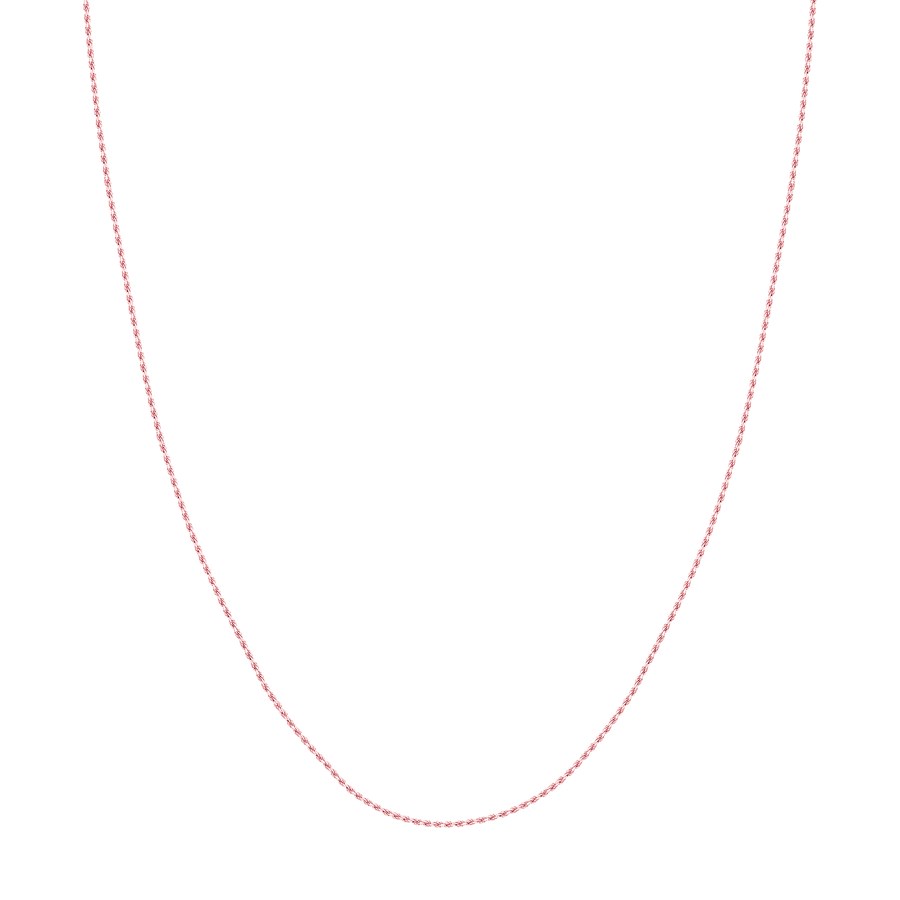 14K Rose Gold 1.05 mm Rope Chain w/ Lobster Clasp - 16 in.