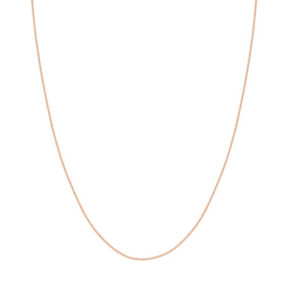 14K Rose Gold 1.05 mm Wheat Chain w/ Lobster Clasp - 16 in. 14K Rose Gold 1.05 mm Wheat Chain w/ Lobster Clasp - 16 in.