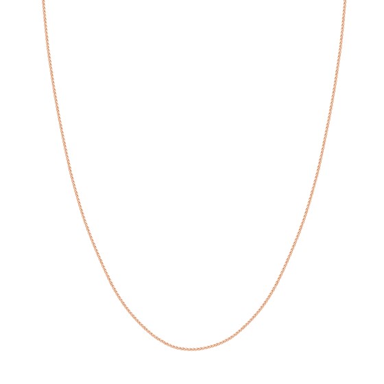 14K Rose Gold 1.05 mm Wheat Chain w/ Lobster Clasp - 20 in.