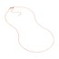 14K Rose Gold 1.05mm Diamond cut Cable Chain - 18 in.